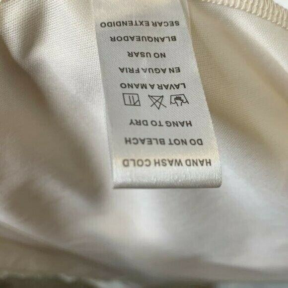 Doe & Rae plaited sheath mini Dress sleeveless cream sz small party - Picture 10 of 12